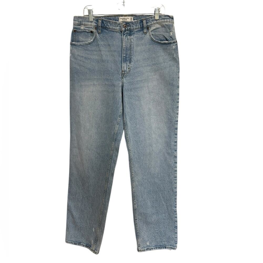 Abercrombie The 90s Straight Ultra High Rise Jean - Size 32/14 Long